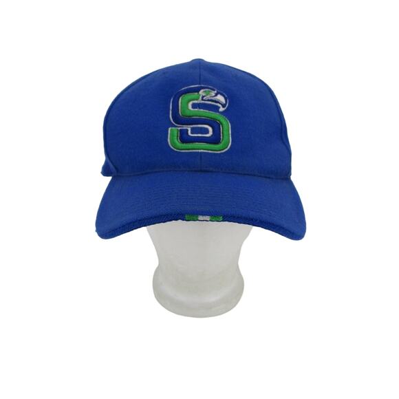 Seattle Seahawks Team Nike Fitted Hat 7-1/2 Wool Vintage Hawks Logo Vtg 90s - Picture 1 of 9